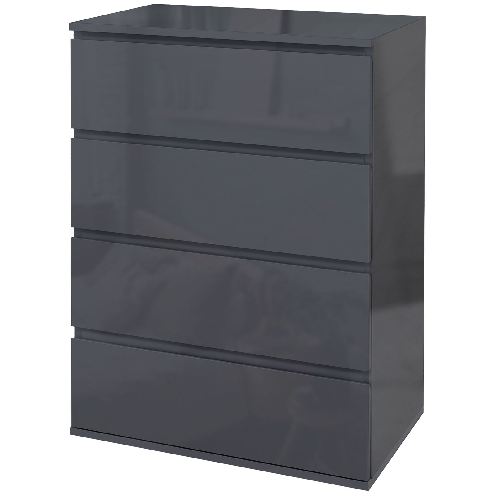 4/5 Drawer Bedroom Chest Of Drawers High Gloss | Medium