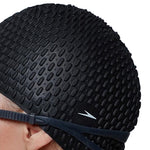 Unisex Adult Bubble Swim Cap | One Size | Black