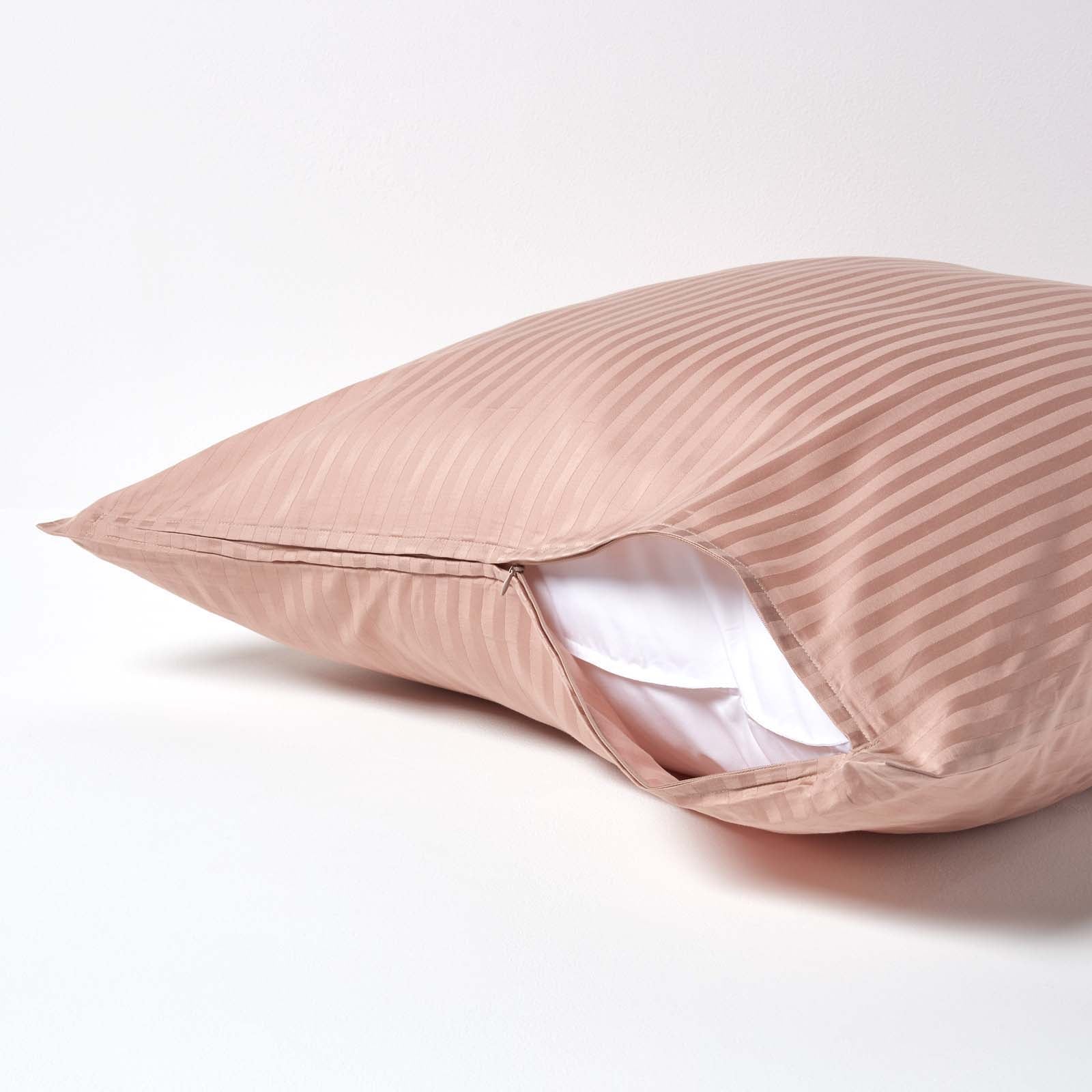 European Size Egyptian Cotton Pillowcase 330 Tc | 80cm x 80cm | Taupe & Beige