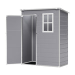 5x3ft/5x4ft Garden Plastic Storage Shed With Lockable Door | Medium