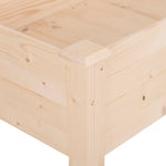 Raised Wooden Garden Planter 76x122.5x56.5cm