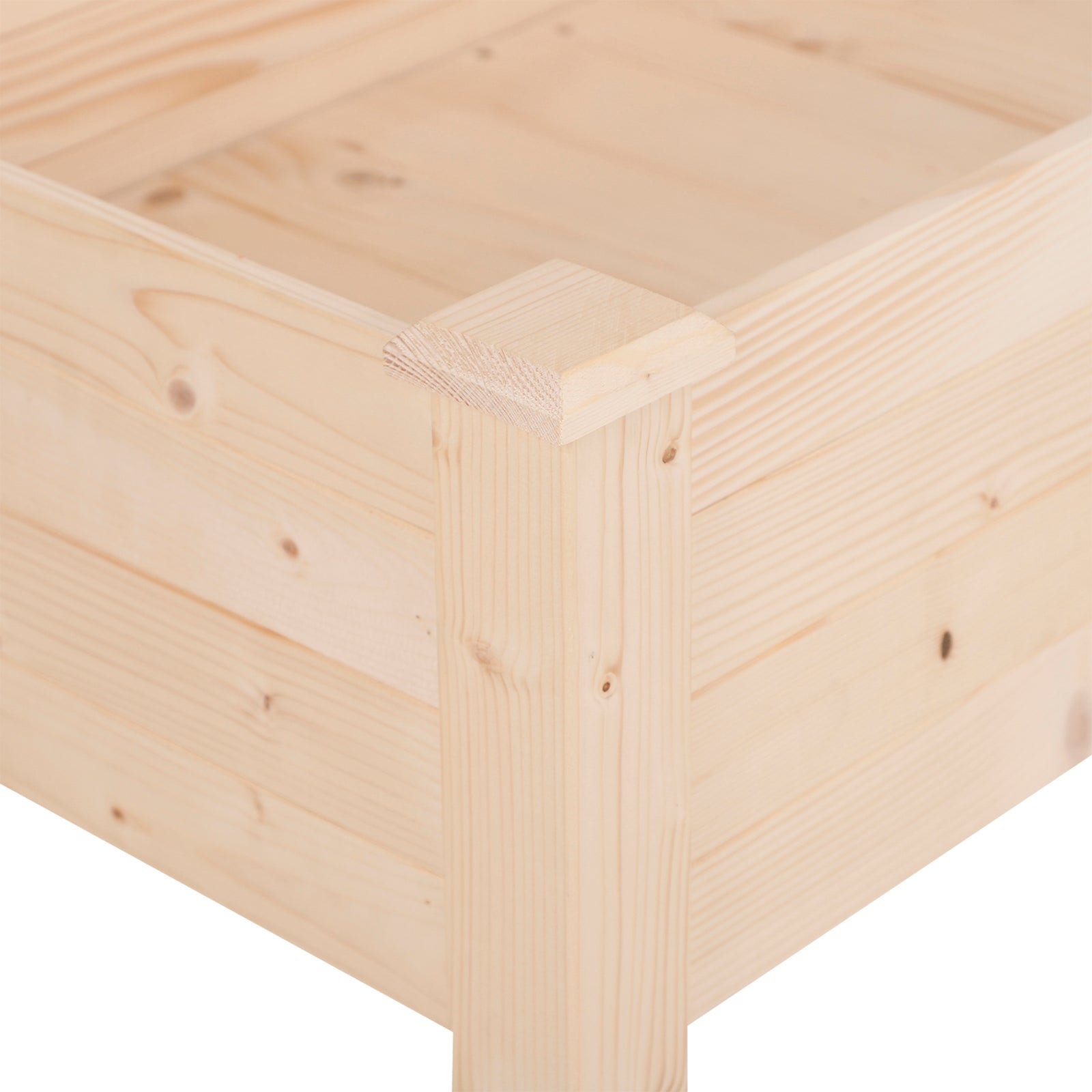 Raised Wooden Garden Planter 76x122.5x56.5cm