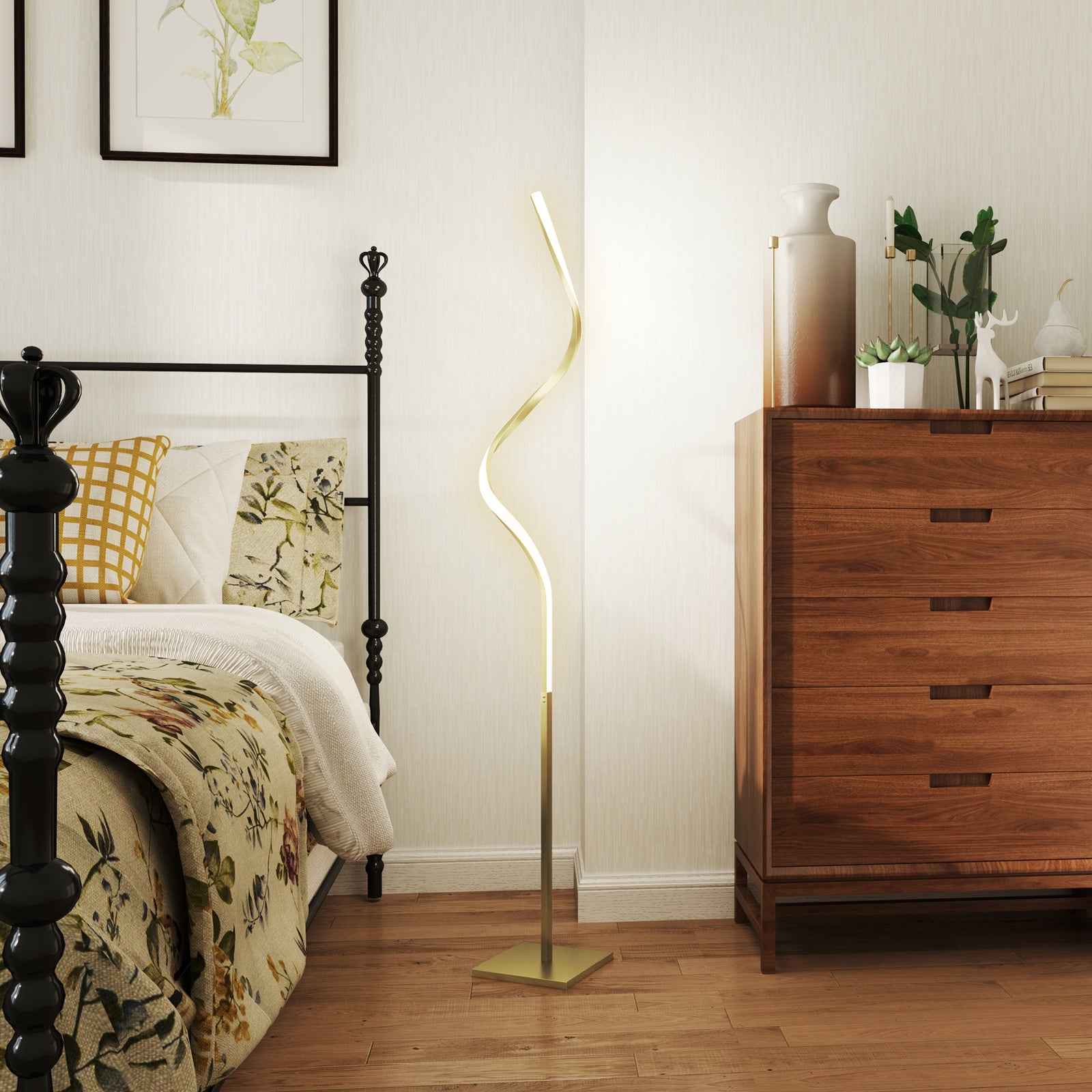 Led Floor Lamp, Standing Lamp With3 Adjustable Brightness