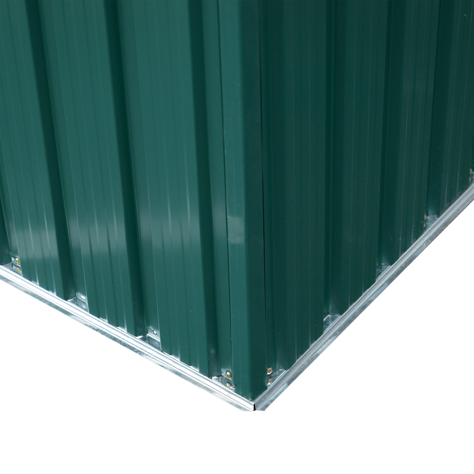Garden Shed Outdoor Storage Tool Organizer With Double Door | Medium | Green