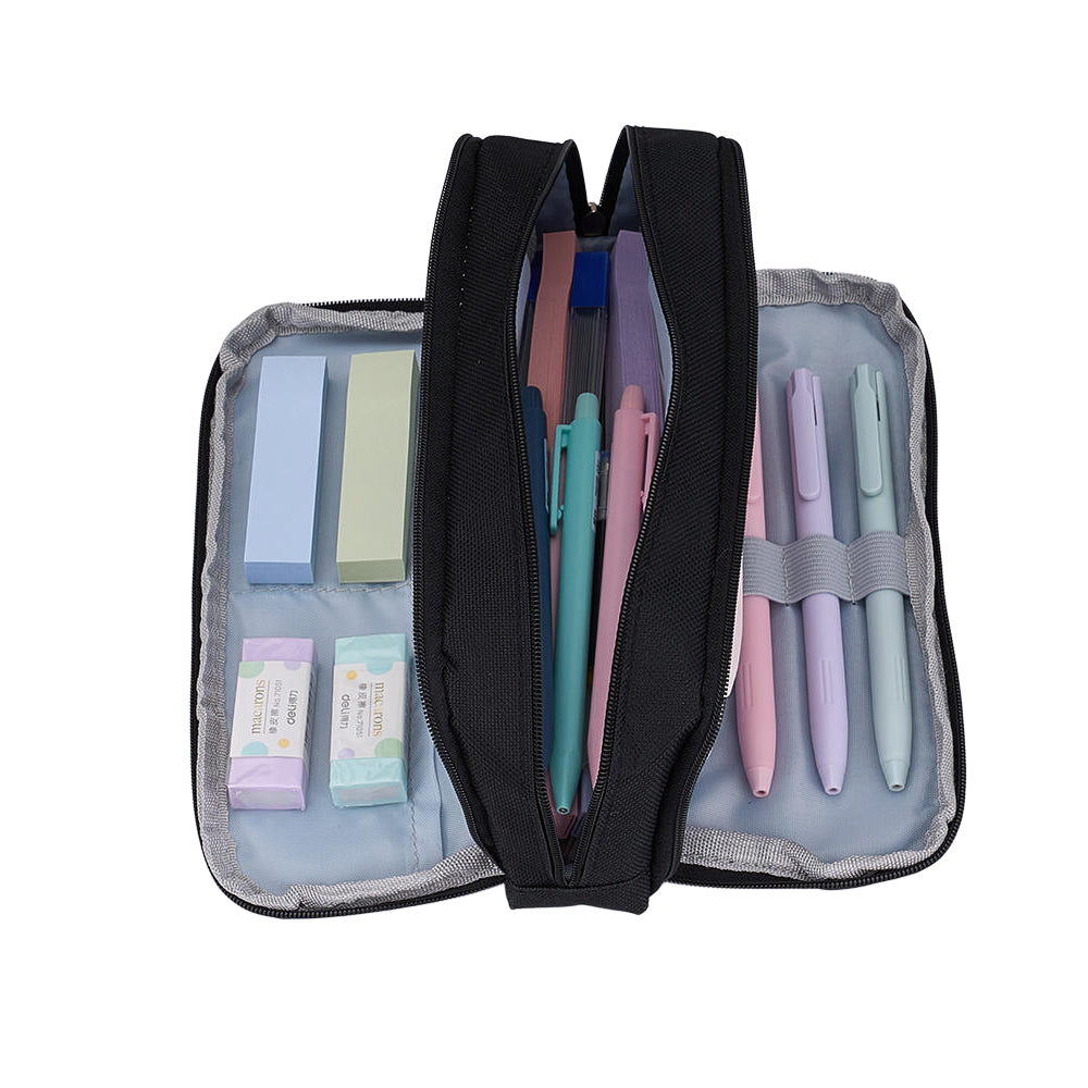 47pcs Stationery Set With Pencil Case | Black