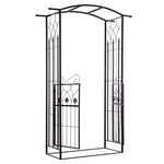 Garden Outdoor Arch With Door, Patio Decoration, 131x49x200 Cm