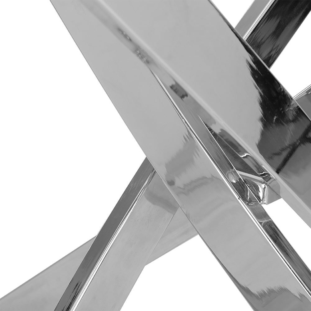 90cm Dia Stylish Tempered Glass Coffee Table