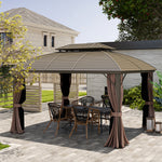 3.65x3m Hardtop Steel Gazebo