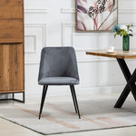 Set Of 2 Morandi Velvet Dining Chairs | Gray