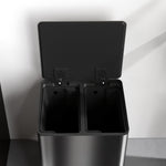 2 X 30l Double Kitchen Bin, Pedal Bin With Soft-close Lid