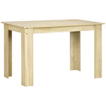 Dining Table For 4-6 People, Wood Effect Tabletop | Oak