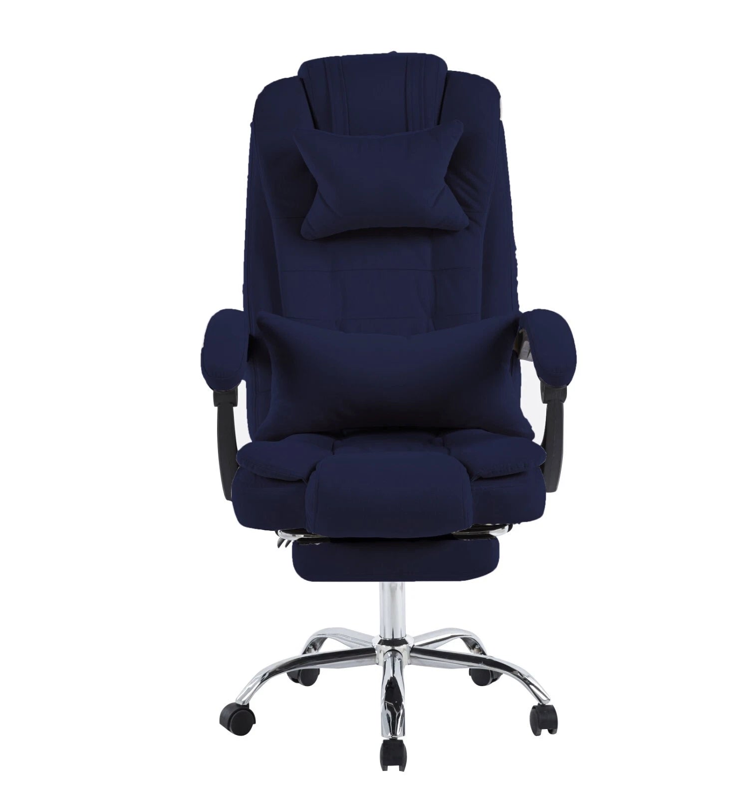 Swivel Velvet Office Chair Ergonomic Leisure Chair Height Adjustable Desk Chair | Blue