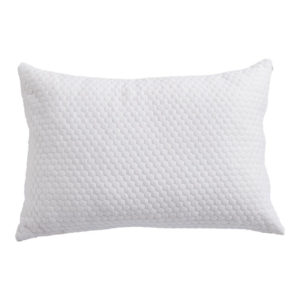 Bamboo Fiber Fabric Shredded Memory Foam Adjustable Medium Bed Pillows | Standard