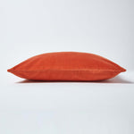 Luxury Cotton Velvet Cushion Cover | 30cm x 50cm | Burnt Orange
