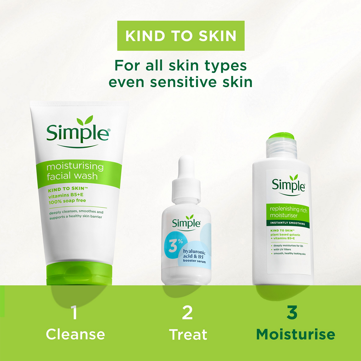 12 X 125ml Kind To Skin 12h Moisturisation Replenishing Rich Moisturiser | Set of 12 | White