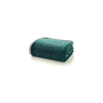 Flannel & Sherpa Throw | 130cm x 170cm | Bottle Green