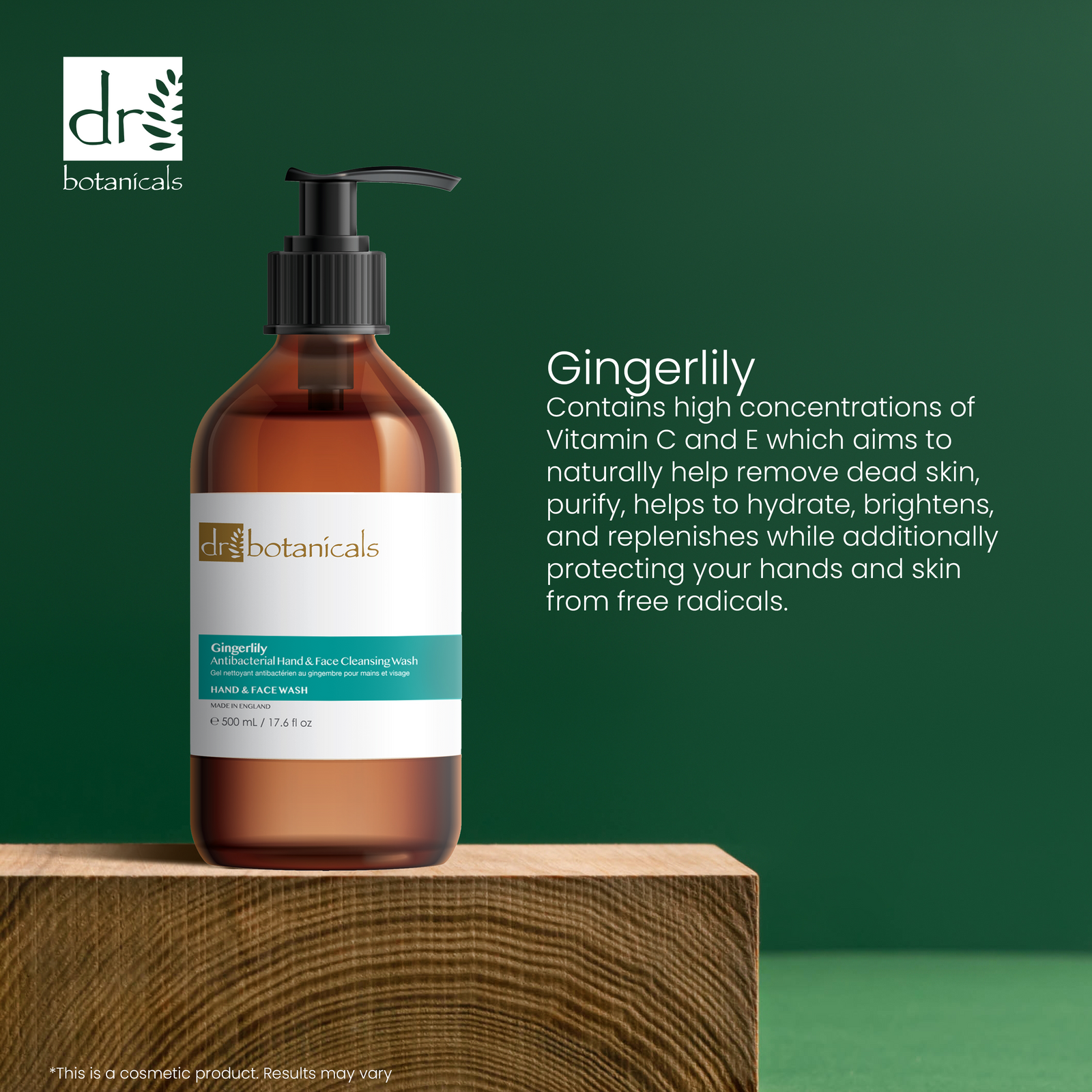 Gingerlily Antibacterial Hand & Face Cleansing Wash 500ml