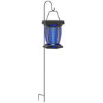 Outsunny Solar/usb Fly Zapper, Uva Light, Black