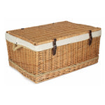 Wicker 72cm Rope Handled Trunk Picnic Basket | White