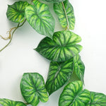 Artificial 120cm Trailing Hanging Plant Realistic Alocasia Dragon Scale Natural Look
