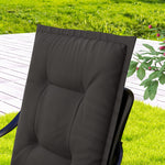 Outdoor Dining Chair Cushions | Charcoal Grey