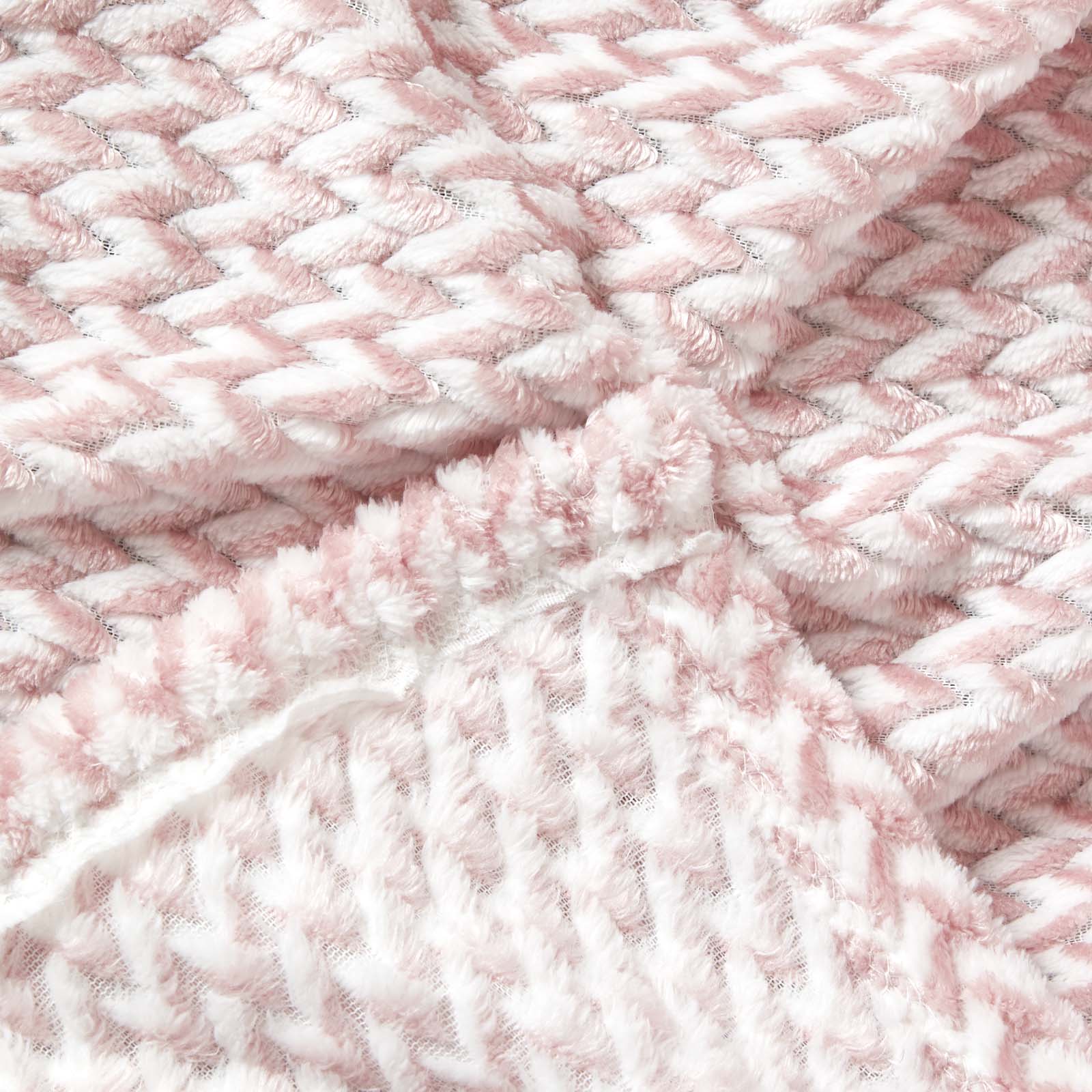 Mora Faux Fur Velvet Throw | 200cm x 230cm | Pink