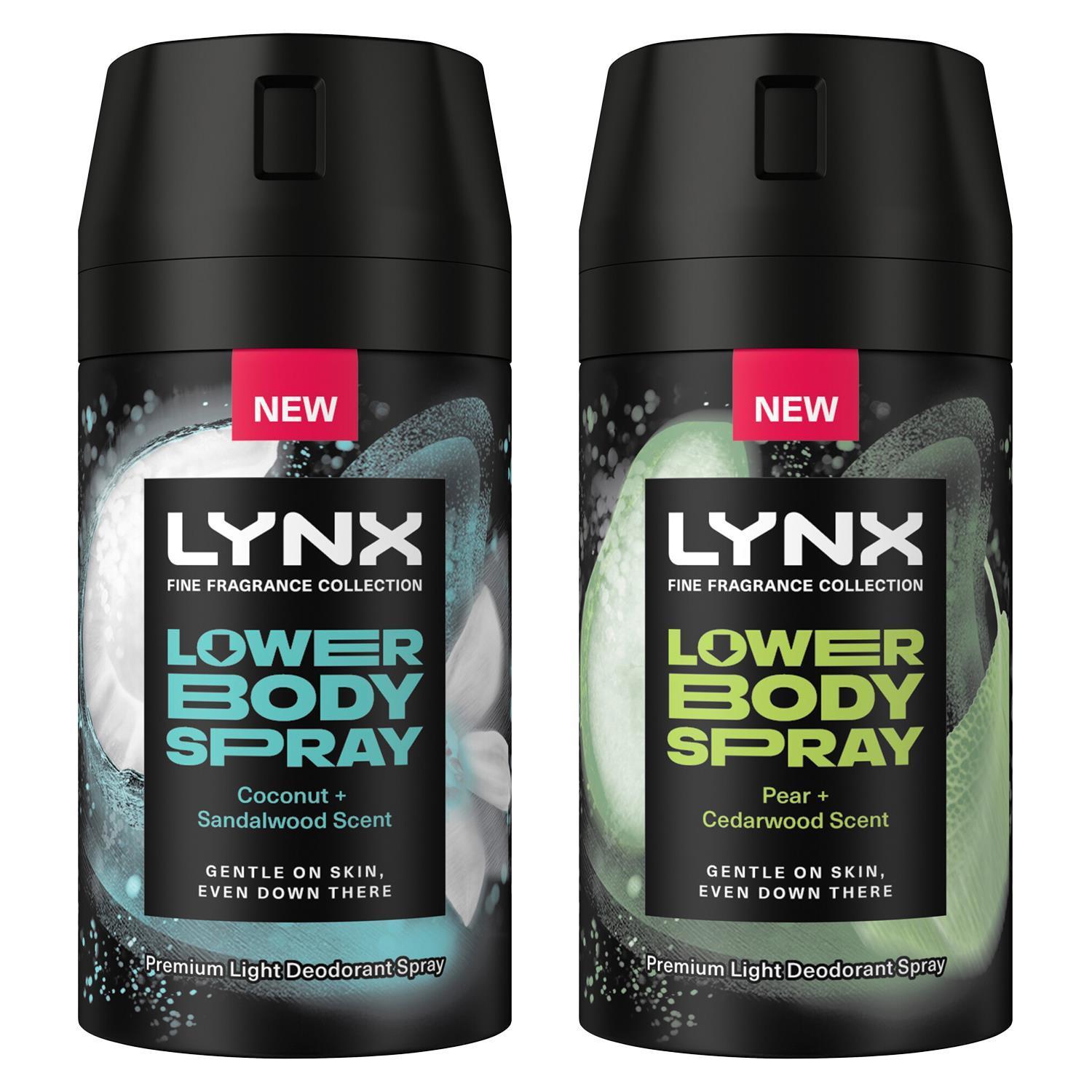 Lynx Lower Body Bundle Spray Coconut+sandalwood & Pear+cedarwood