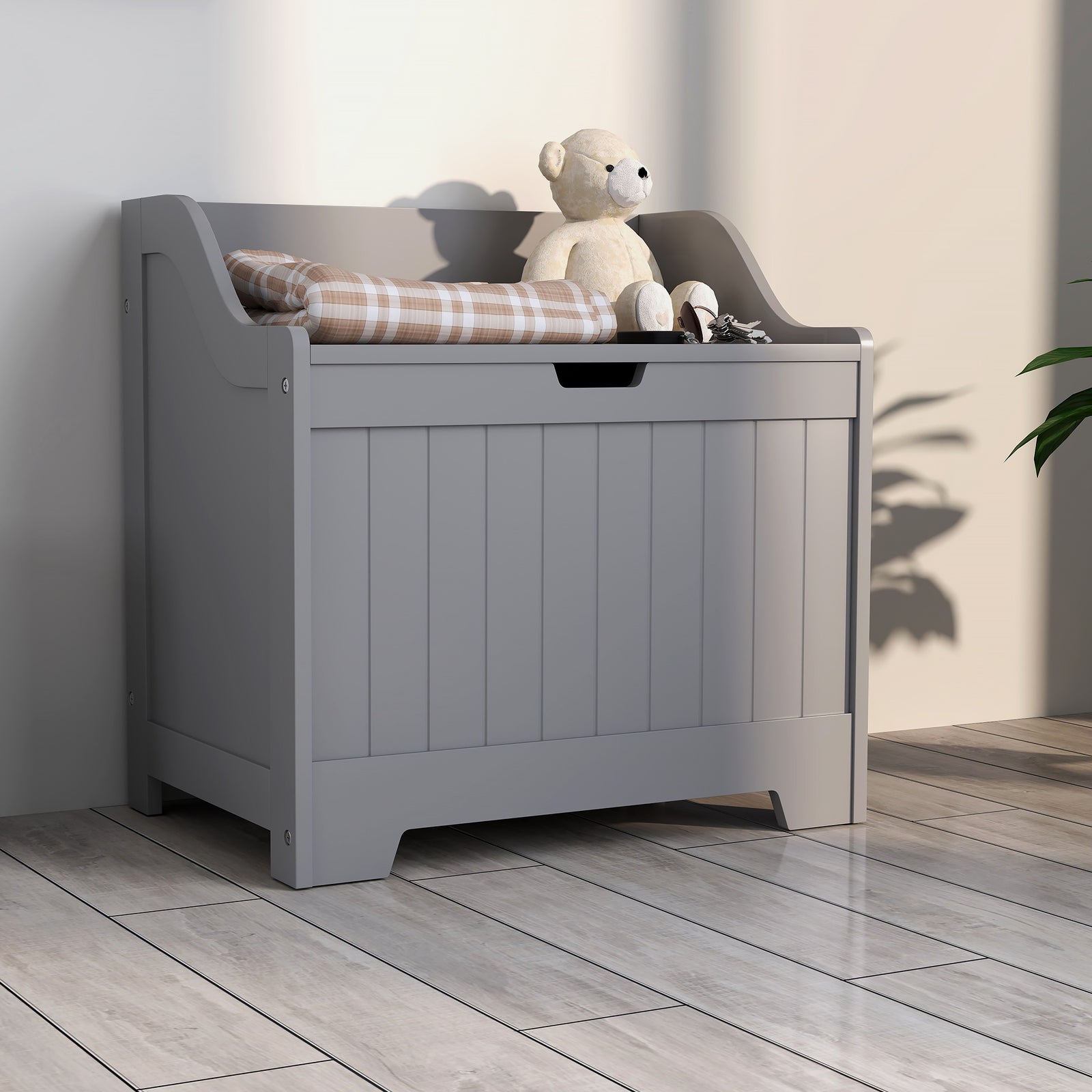 Storage Trunk With Safety Hinge For Living Room, 56.4cm | One Size