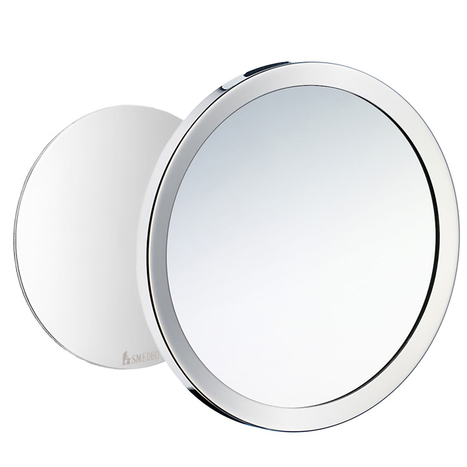 Polished Chrome Shaving Make Up Mirror 5x Magnification | Polished Stainless Steel