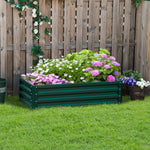 216l Raised Garden Bed Steel Planter Box | Green