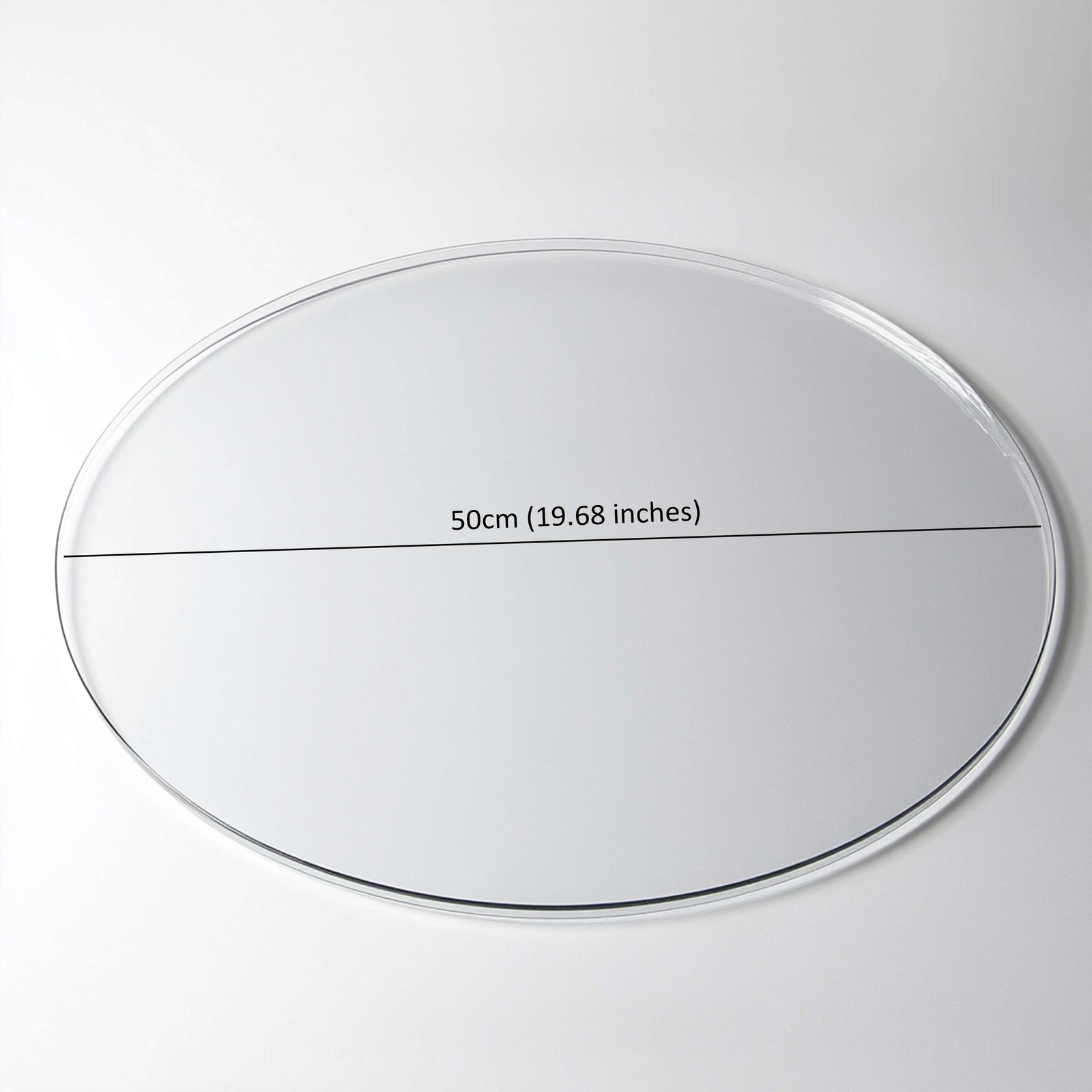 Pvc Round Table Protector Mat - Transparent | 50cm | Clear