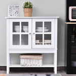 HOMCOM Modern Kitchen Sideboard Storage Cabinetadjustable Shelf