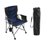 Blue/black Outdoor Portable Folding Camping Chair | One Size | Blue