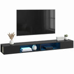 Tv Stand With Rgb Led Lights For 75-inch Tv | Black
