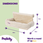 Cosy Padded Radiator Cat Bed Beige Foldable And Washable Design