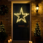 Xmas Haus 55x55cm Metal Star 100warm White Micro Led 5m Cable
