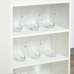Table Kitchen Dining Table W/ 3-tier Storage Shelf