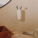 Wall Mounted Toothbrush Holder Bathroom Tumbler Brown, Geyser Collection