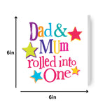 Dad & Mum Rolled Into One' Mother's Day Card Official Product
