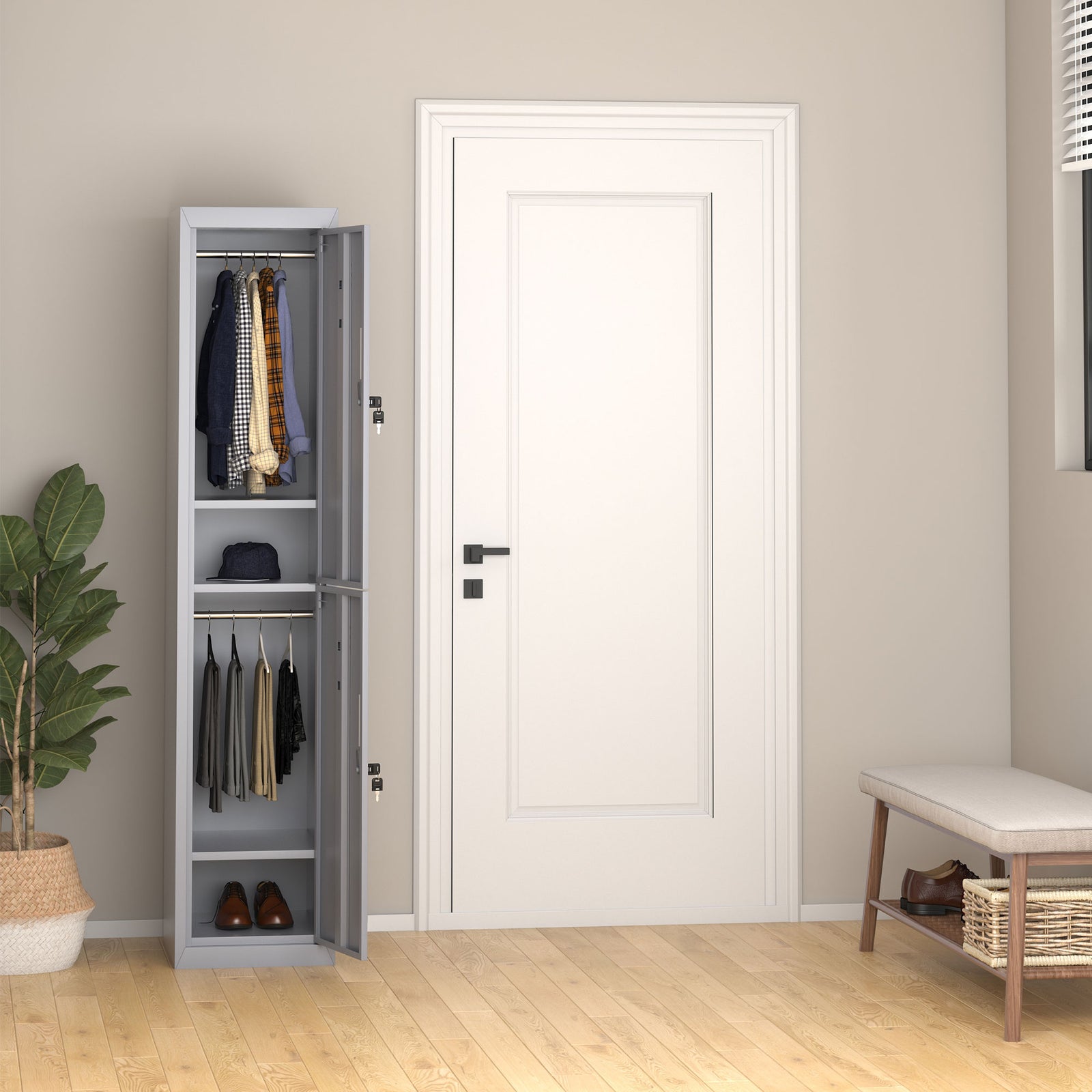 1.8m Locker Office Cabinet Storage Cold Rolled Steel