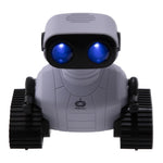 White Sqn-08 Remote Control Robot Toy With Led Lights And Interactive Features For Children