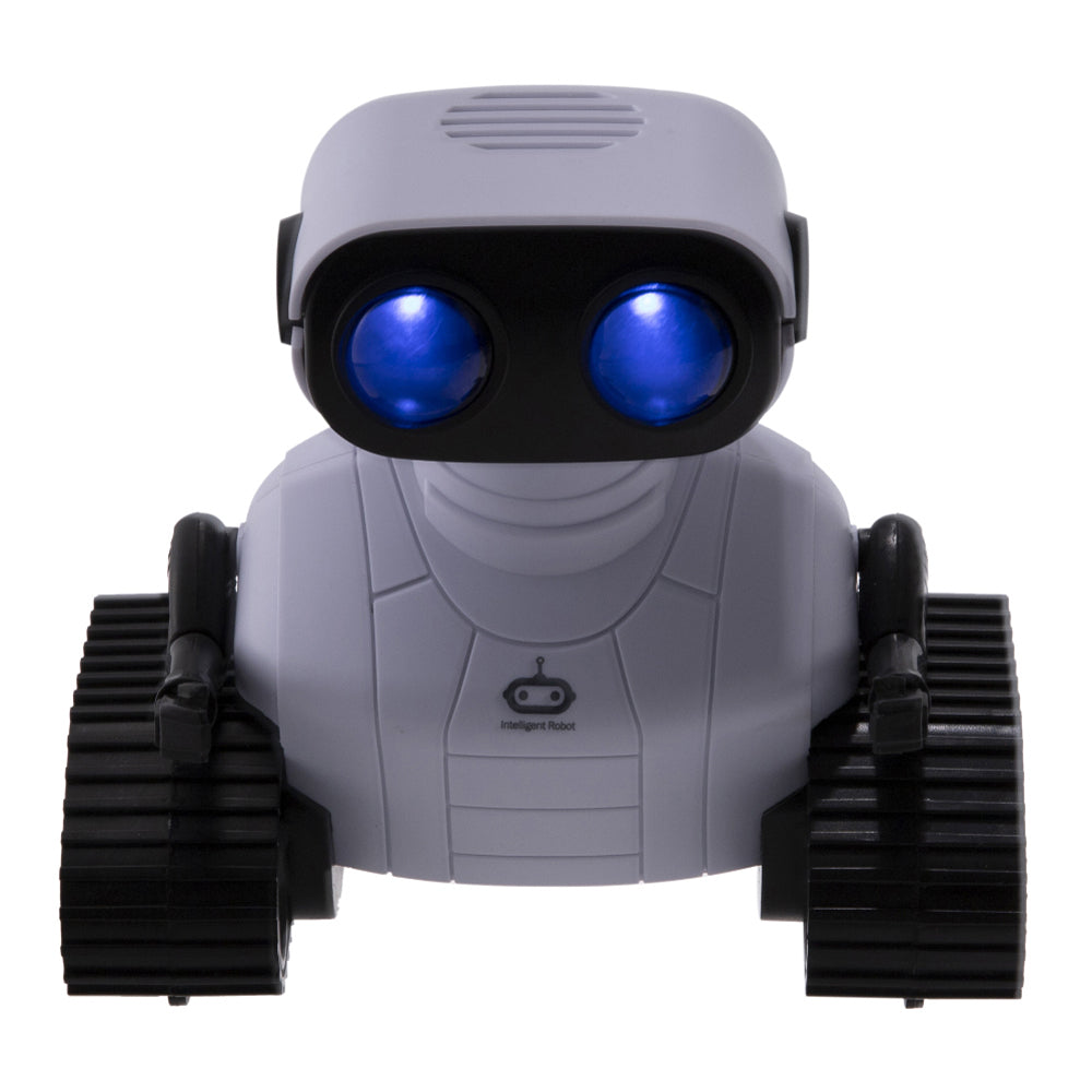 White Sqn-08 Remote Control Robot Toy With Led Lights And Interactive Features For Children