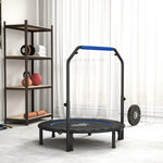 45 Foldable Mini Trampoline Fitness Trampoline Rebounder | Blue