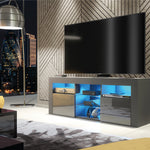 Pulse Tv Unit 145cm With Led Lights | Dark Grey