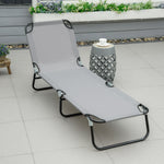 Portable Folding Lounger W/ Adjustable Back | Set-of-1