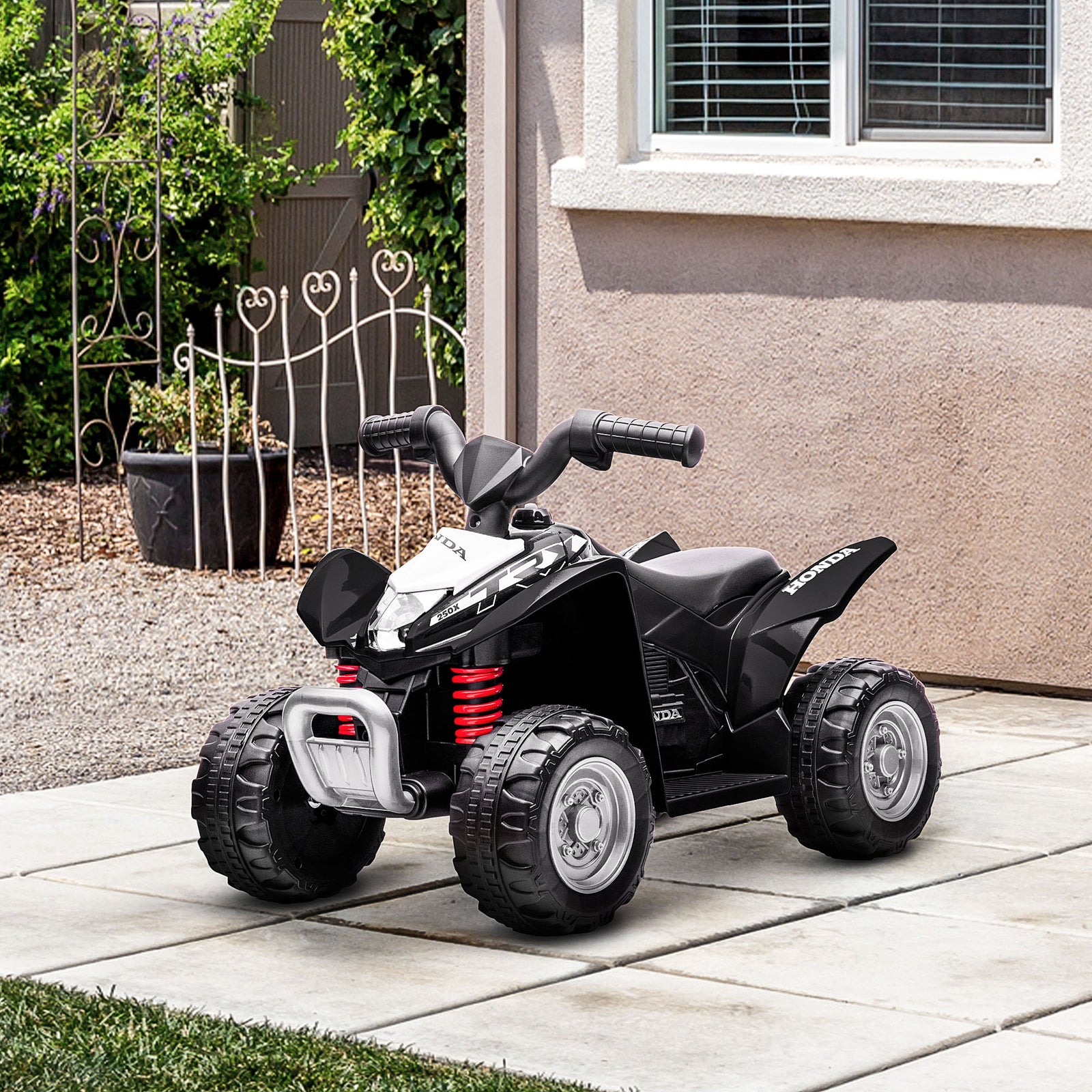Honda Licensed Kids Electric Quad Bike 6v Atv Ride On 1.5-3 Years | Black