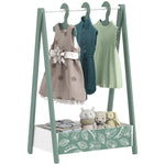 AIYAPLAY Baby Clothing Rack With Hangers, Shelf, Kids Clothes Rail
