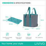 Livivo Thermal Cooler Bag 10l Picnic Beach Travel Lunch Bag