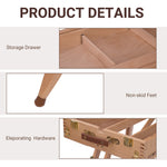 Tripod Art Easel Wooden Drawing Board Workstation Folding