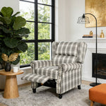 Elegant Wingback Recliner Armchair | Grey